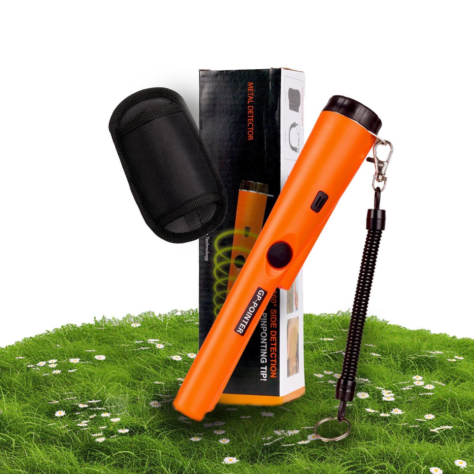 Metal Detector Pinpointer - Waterproof Handheld Pin Pointer Wand - Search Treasure Pinpointing Finder Probe for Kids & Adults