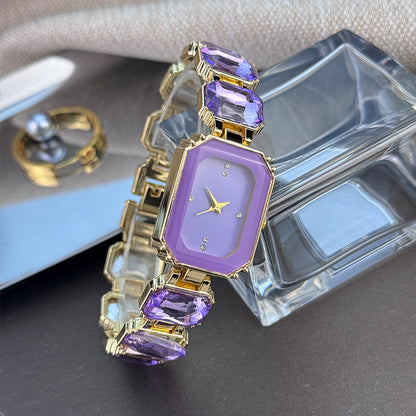 Luxury Women’s Crystal Bracelet Watch Minimalist Dial Diamond Bangle